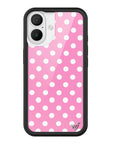 Wildflower iPhone case 16 Pink Polka Dots Cute Classic