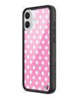 Wildflower iPhone case 16 Plus Pink Polka Dots Cute Classic