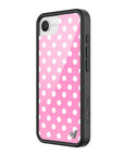 Wildflower iPhone case 16E Pink Polka Dots Cute Classic