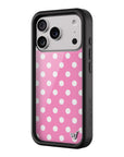 Wildflower iPhone case 17 Pro Pink Polka Dots Cute Classic