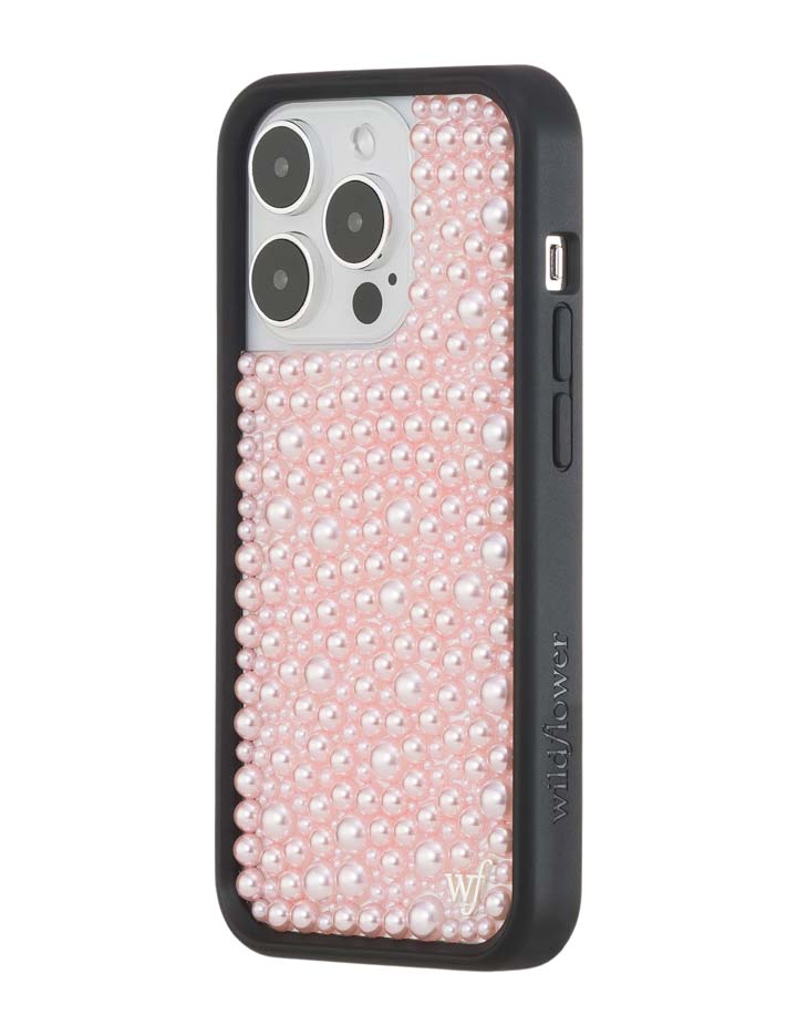 Wildflower iPhone case 14 Pro Pearl Pink Cute