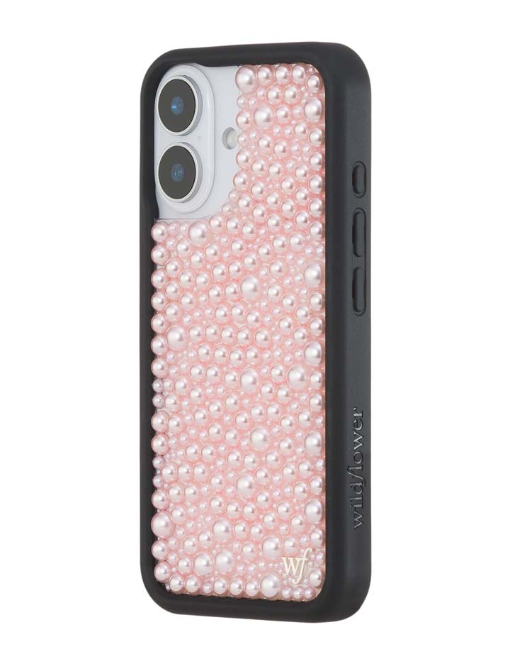 Wildflower iPhone case 16 Pearl Pink Cute