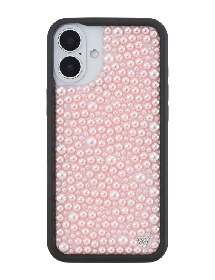 Wildflower iPhone case 16 Plus Pearl Pink Cute