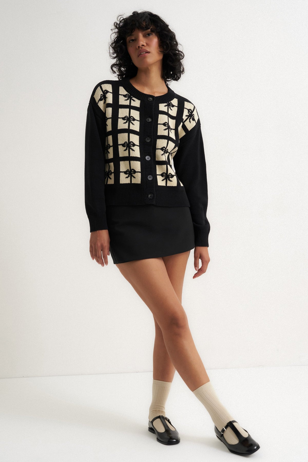 Callahan Knitwear - Present Cardigan - Black -