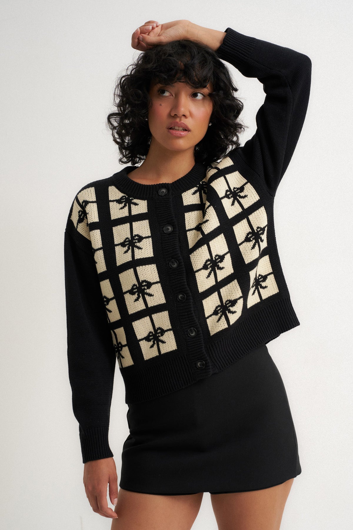 Callahan Knitwear - Present Cardigan - Black -
