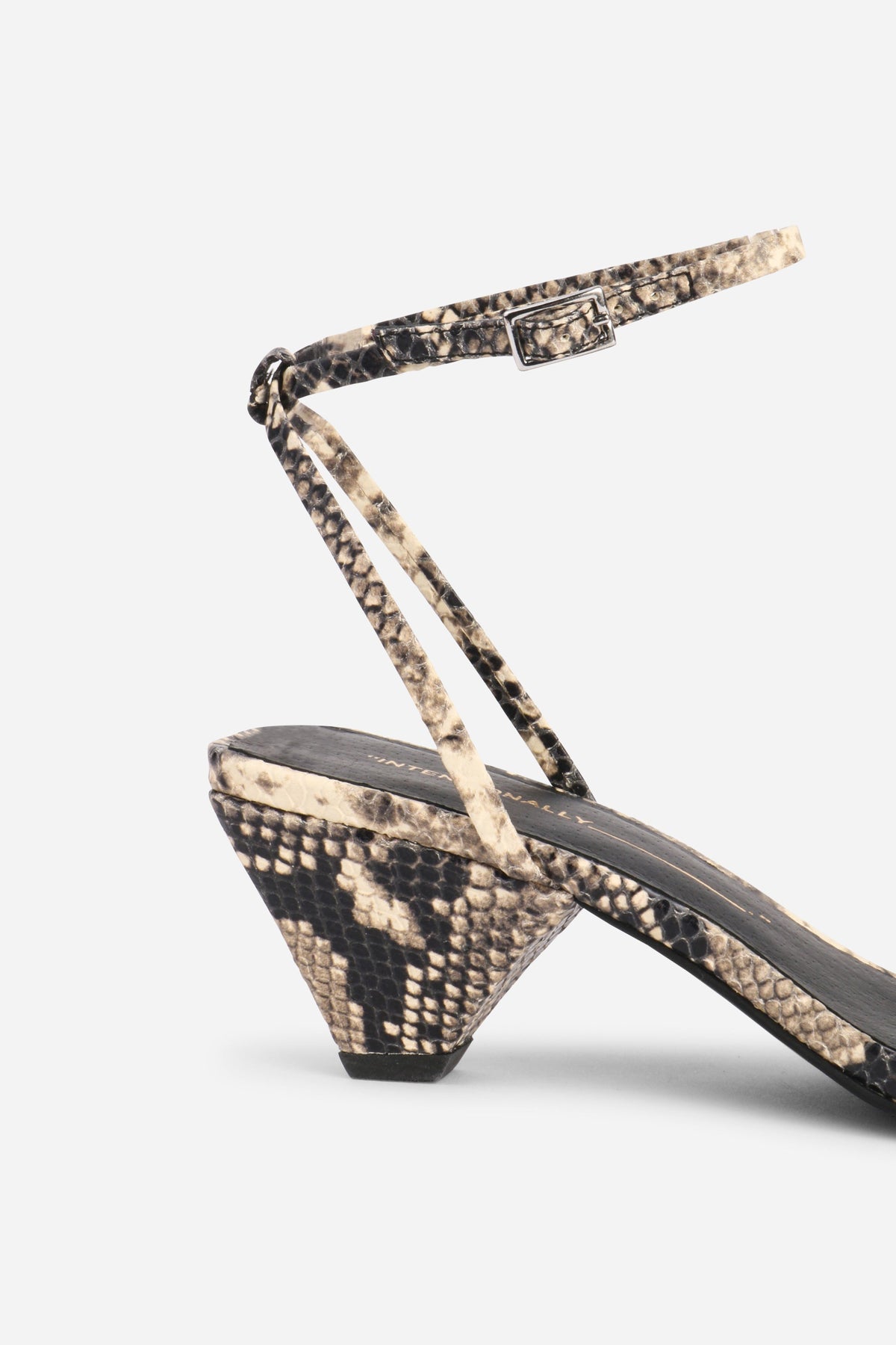 Intentionally Blank - Pretty Please Snake Embossed Heel -