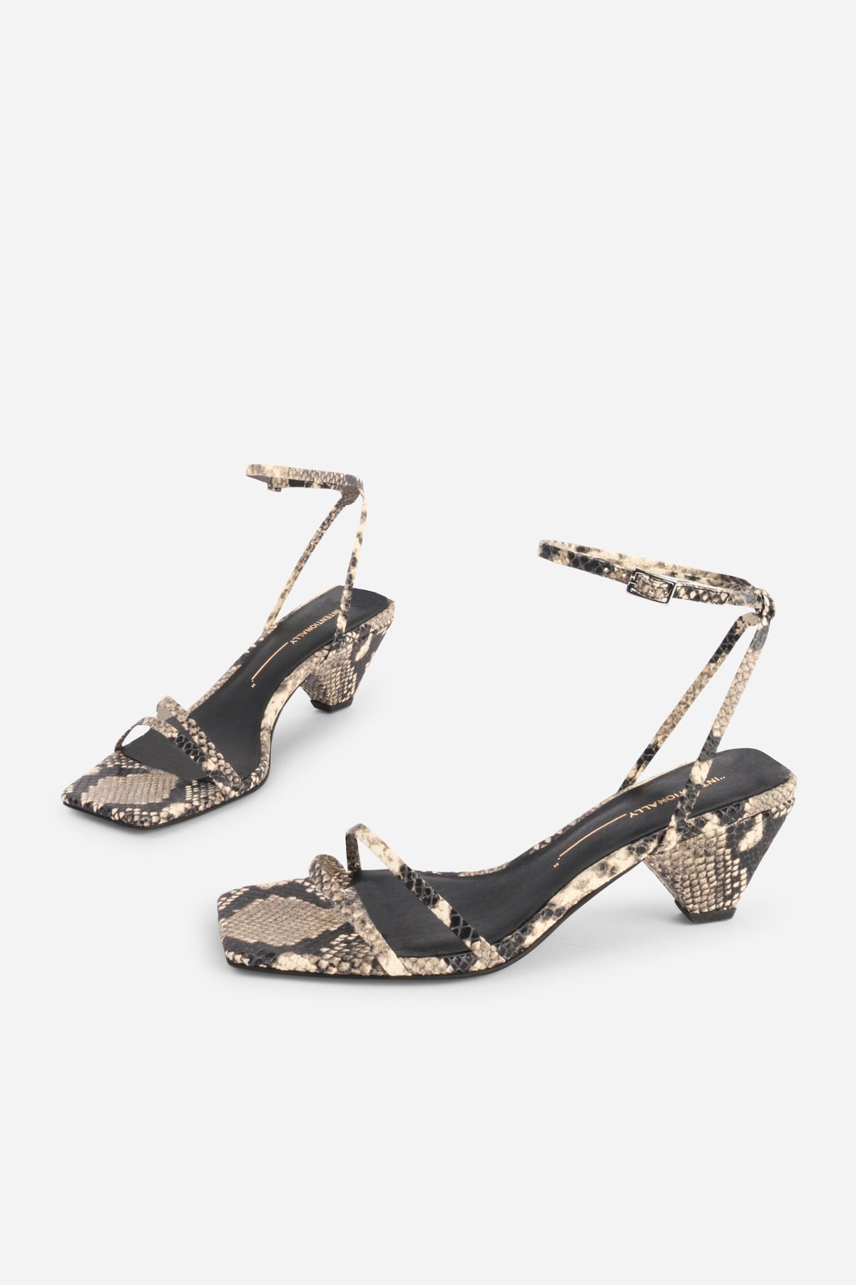 Intentionally Blank - Pretty Please Snake Embossed Heel -