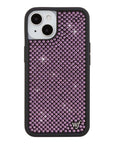 Wildflower iPhone case 14 Rhinestone | Pink Sparkle Cute