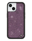 Wildflower iPhone case 15 Rhinestone | Pink Sparkle Cute
