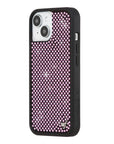 Wildflower iPhone case 15 Rhinestone | Pink Sparkle Cute