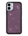 Wildflower iPhone case 16 Plus Rhinestone | Pink Sparkle Cute
