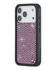 Wildflower iPhone case 17 Pro Rhinestone | Pink Sparkle Cute