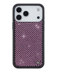 Wildflower iPhone case 17 Pro Max Rhinestone | Pink Sparkle Cute