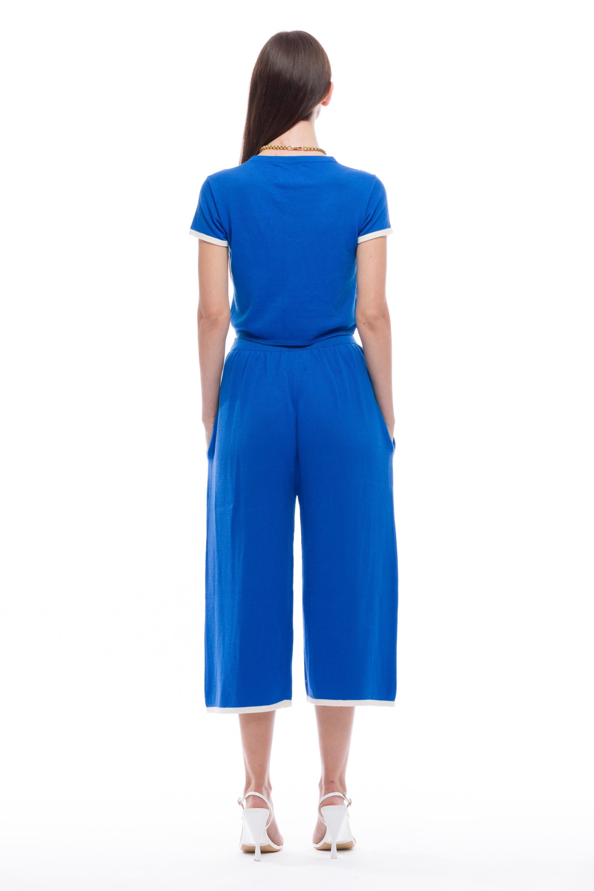 Toit Volant - Kira Knit Long Shorts - Cobalt -