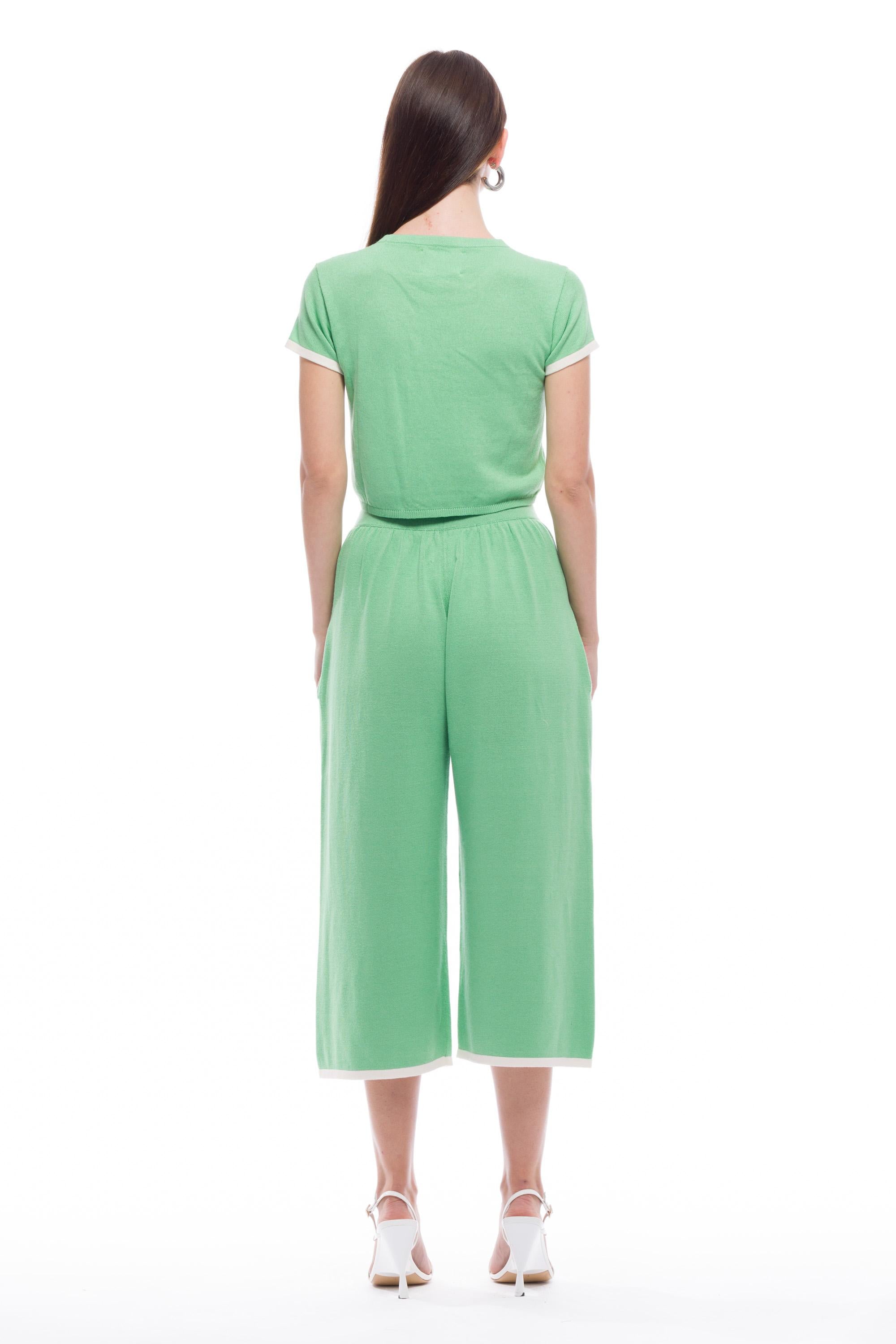 Toit Volant - Kira Knit Long Shorts - Sage -