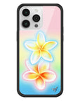 Wildflower iPhone case 14 Pro Max Pastel Plumeria Flowers Cute