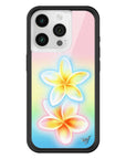Wildflower iPhone case 15 Pro Pastel Plumeria Flowers Cute