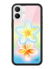 Wildflower iPhone case 16 Plus Pastel Plumeria Flowers Cute