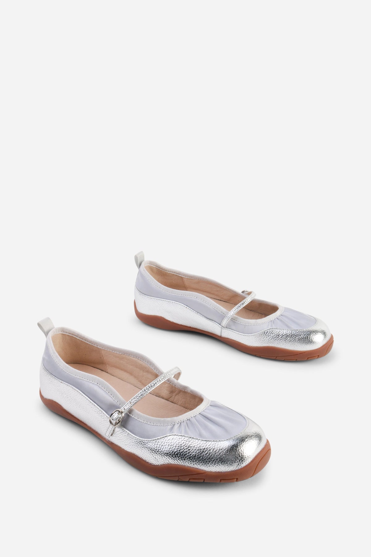 Intentionally Blank - Pulse Leather Mary Jane Ballet Sneaker - MERCURY LEATHER COMBO