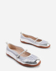 Intentionally Blank - Pulse Leather Mary Jane Ballet Sneaker - MERCURY LEATHER COMBO