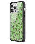 Wildflower iPhone case 14 Pro Max Purple Posie Rosie Cute Green