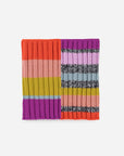 Verloop - Patchwork Stripe Knit Snood - Rainbow