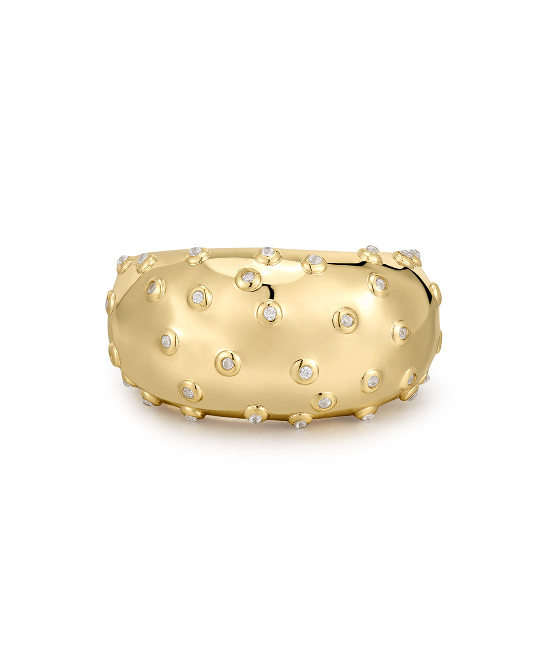 Luv Aj - The Pave Molten Ring - Gold