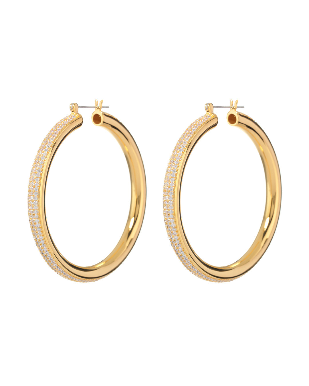 Luv Aj - Pave Stripe Amalfi Hoops - Gold -