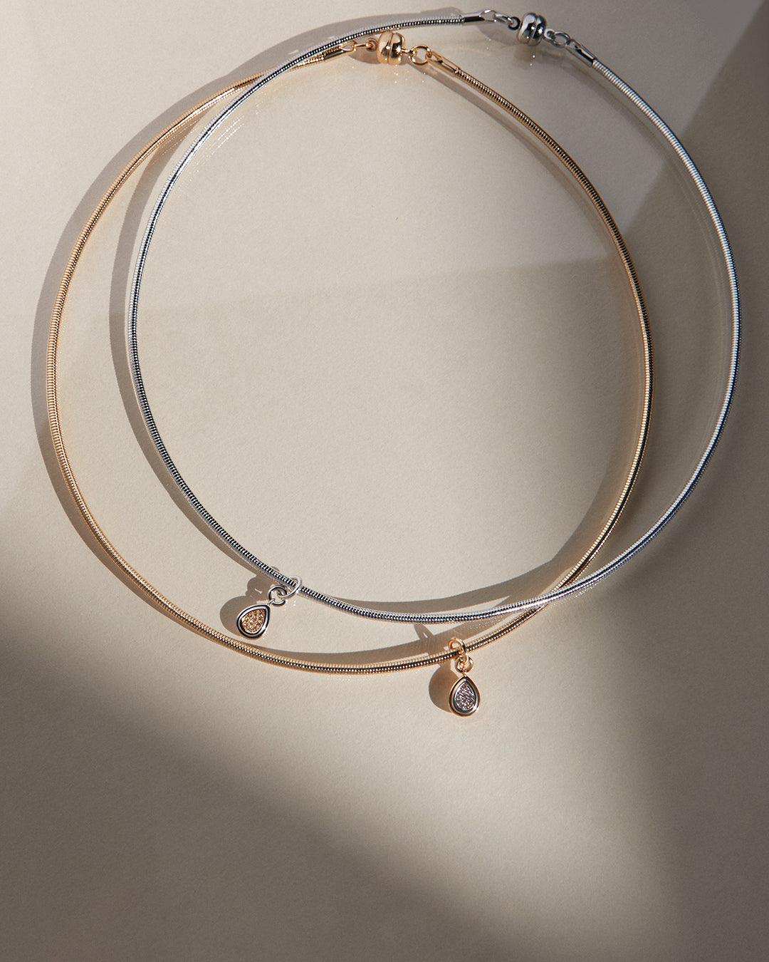 Luv Aj - Pear Charm Snake Chain Necklace -