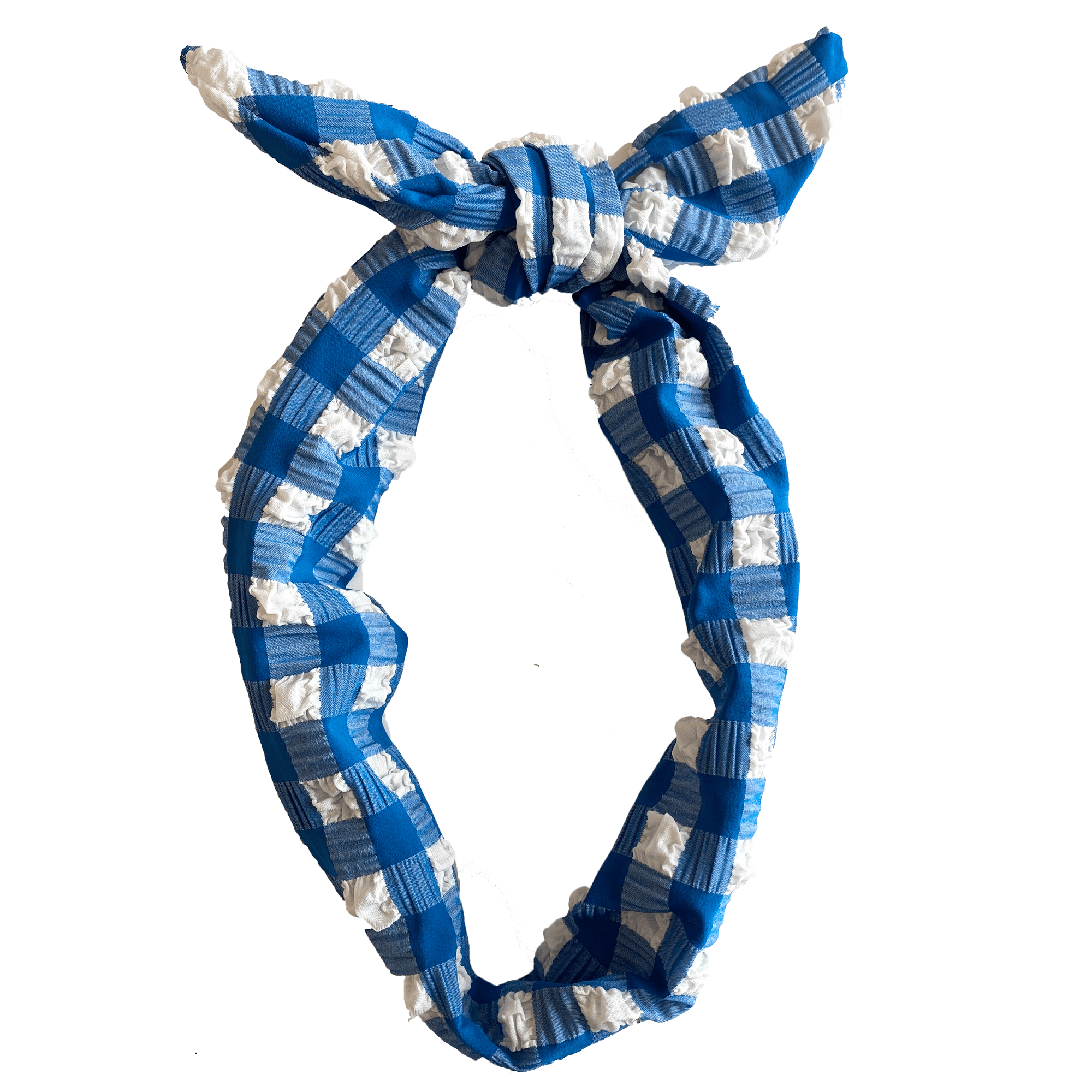 Montce - Blue Gingham Headband -