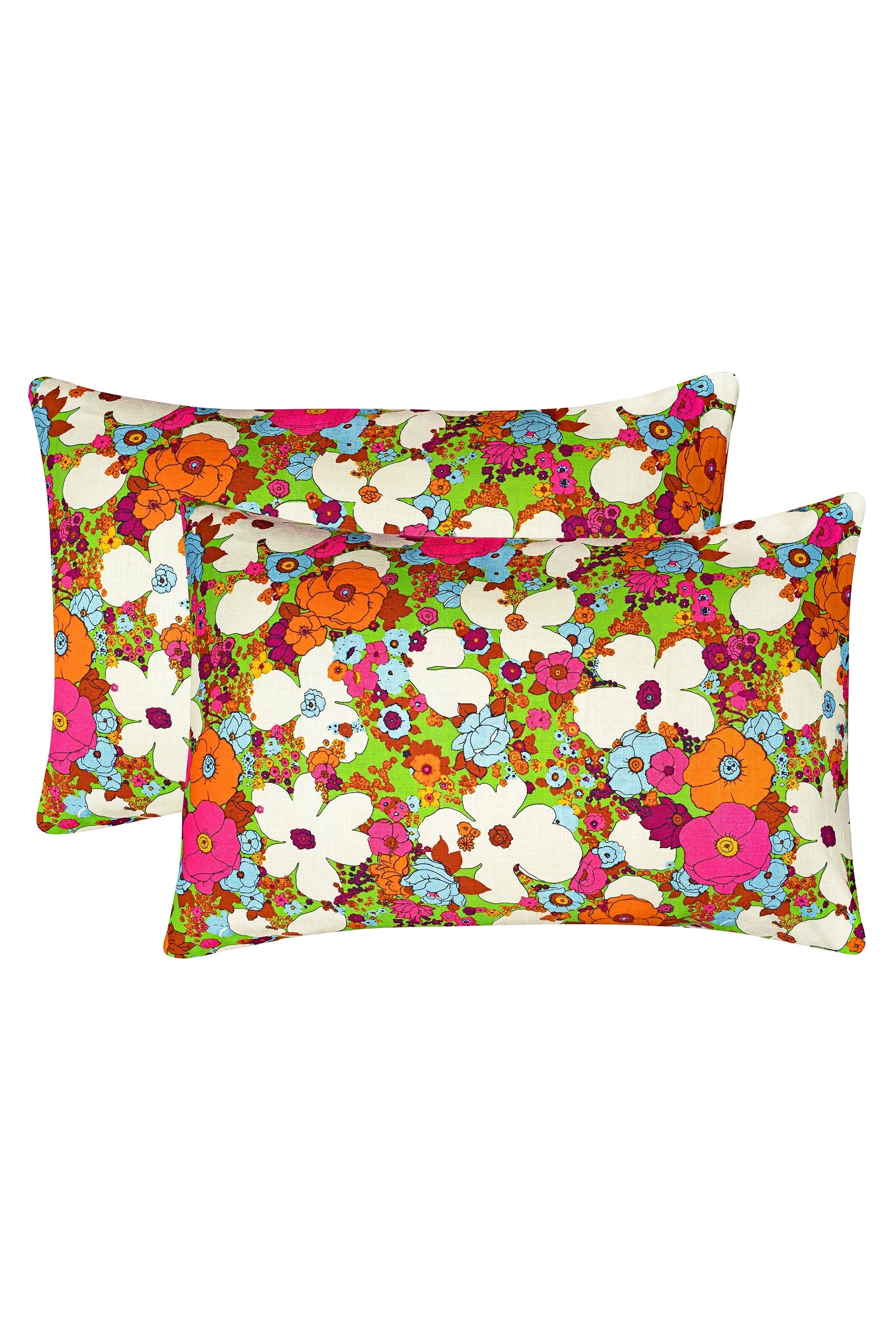 WRAY - Pillow Case Set - Acid Floral -