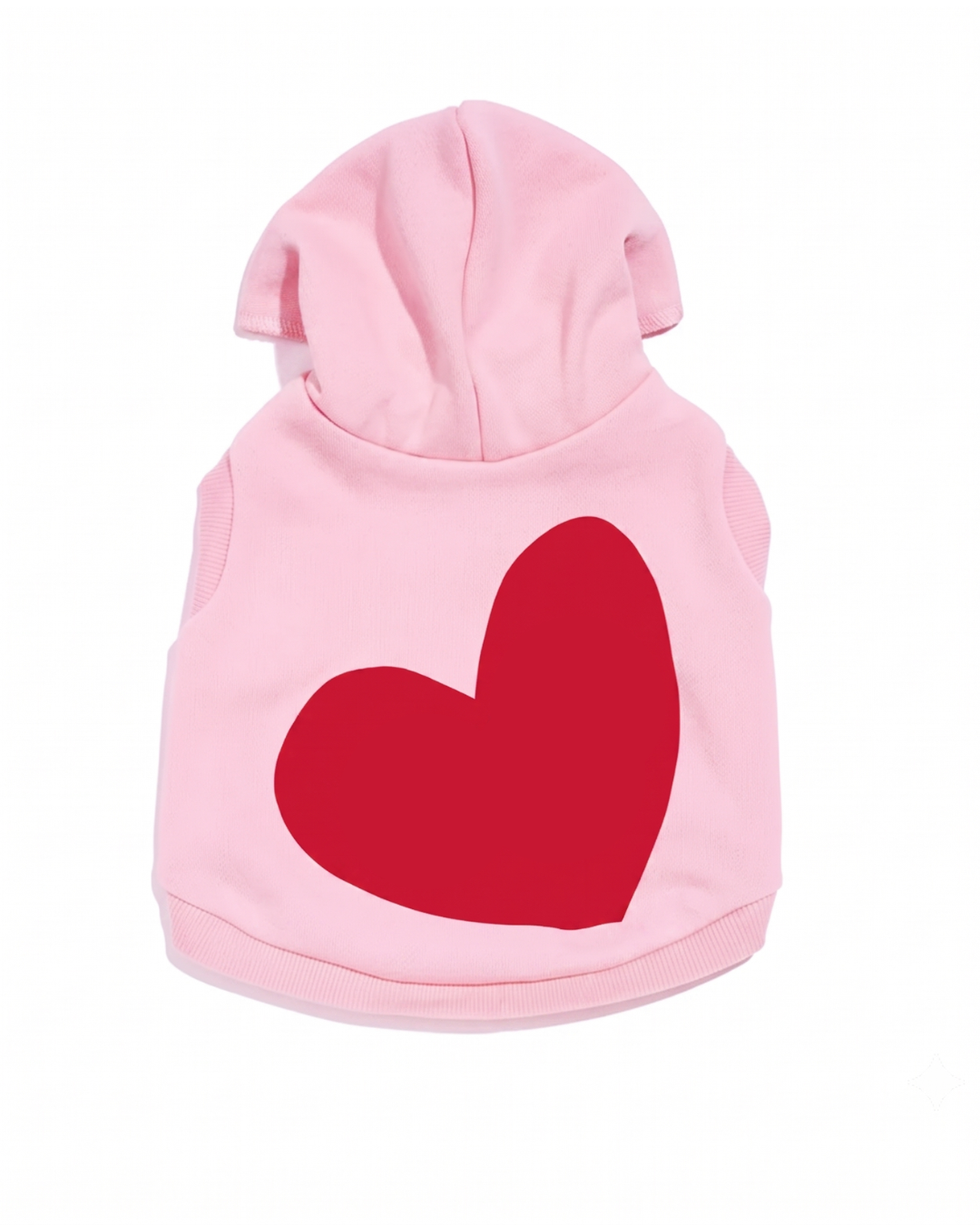 Big Full Heart Animal Hoodie - Pink &amp; Red