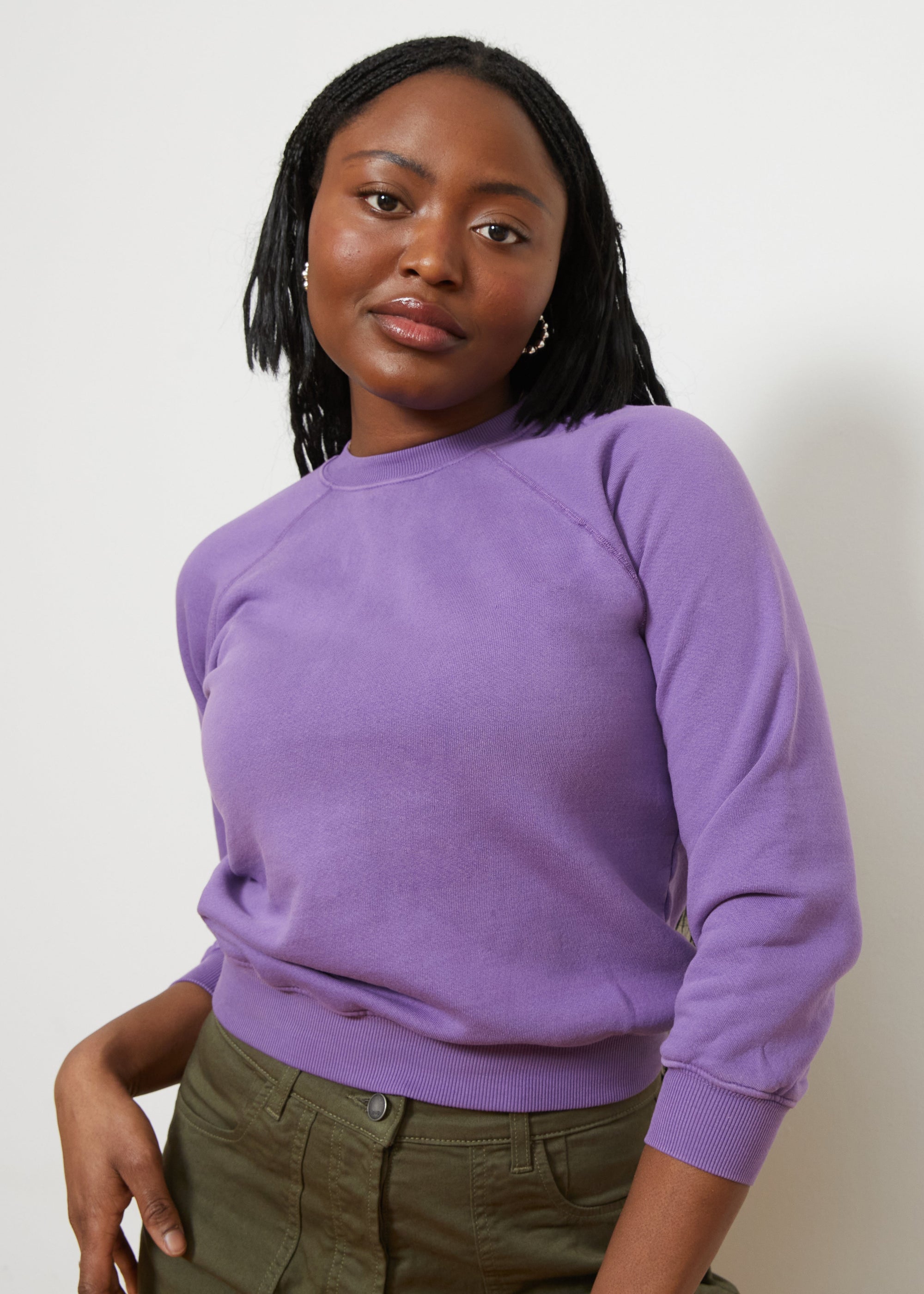 Loup - Nico Crew Neck Sweatshirt - Purple -