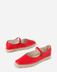 Intentionally Blank - Rafa Mary Jane Espadrille - CHERRY LEATHER