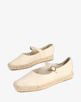 Intentionally Blank - Rafa Mary Jane Espadrille - OATMILK LEATHER