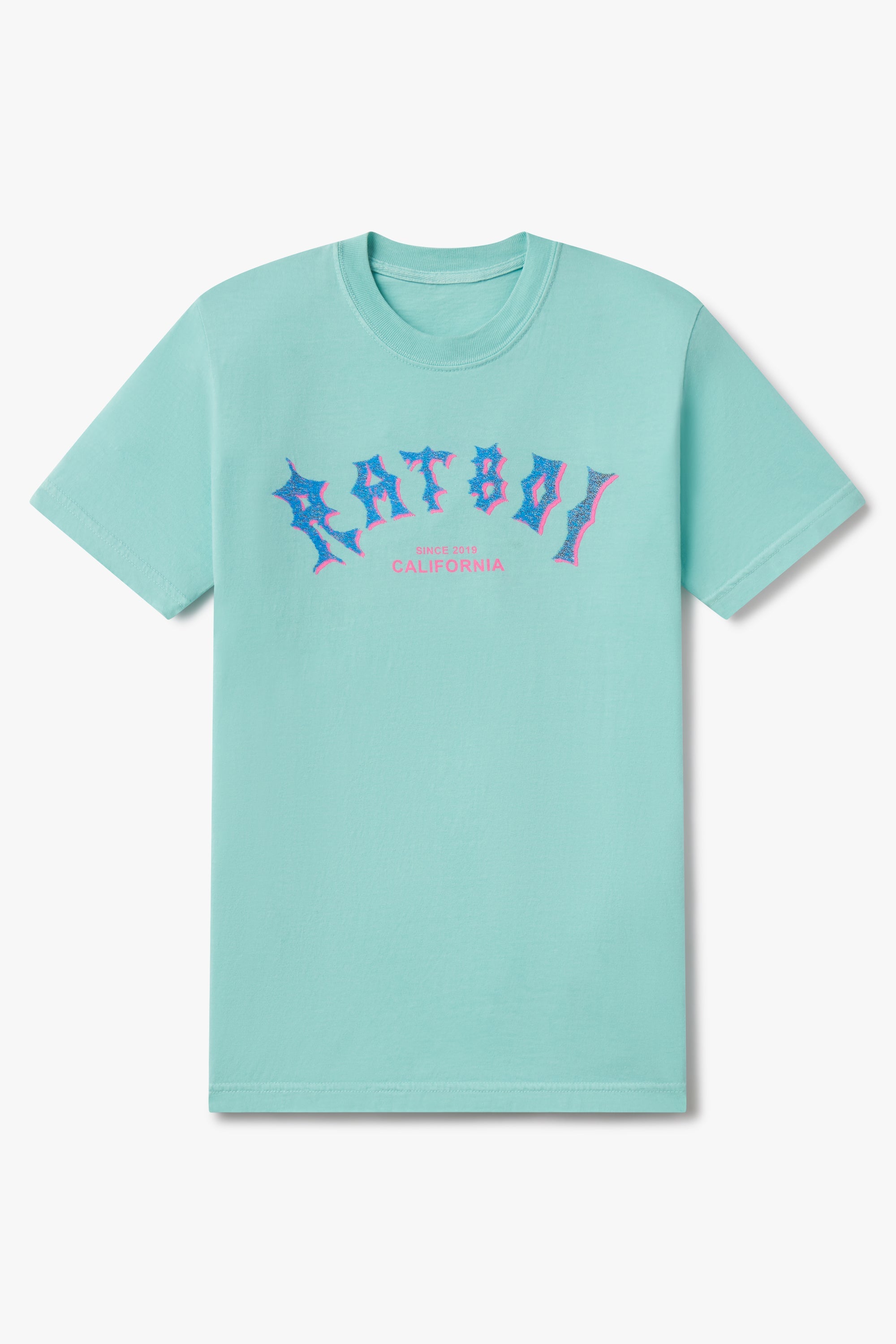 Rat Boi - Surf Logo T-Shirt - Seafoam -