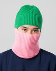 Verloop - Ribbed Colorblock Balaclava -
