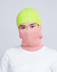 Verloop - Ribbed Colorblock Balaclava -