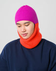 Verloop - Ribbed Colorblock Balaclava -