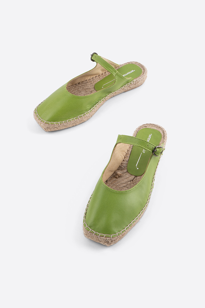 Intentionally Blank - Reports Slip On Espadrille - APPLE LEATHER