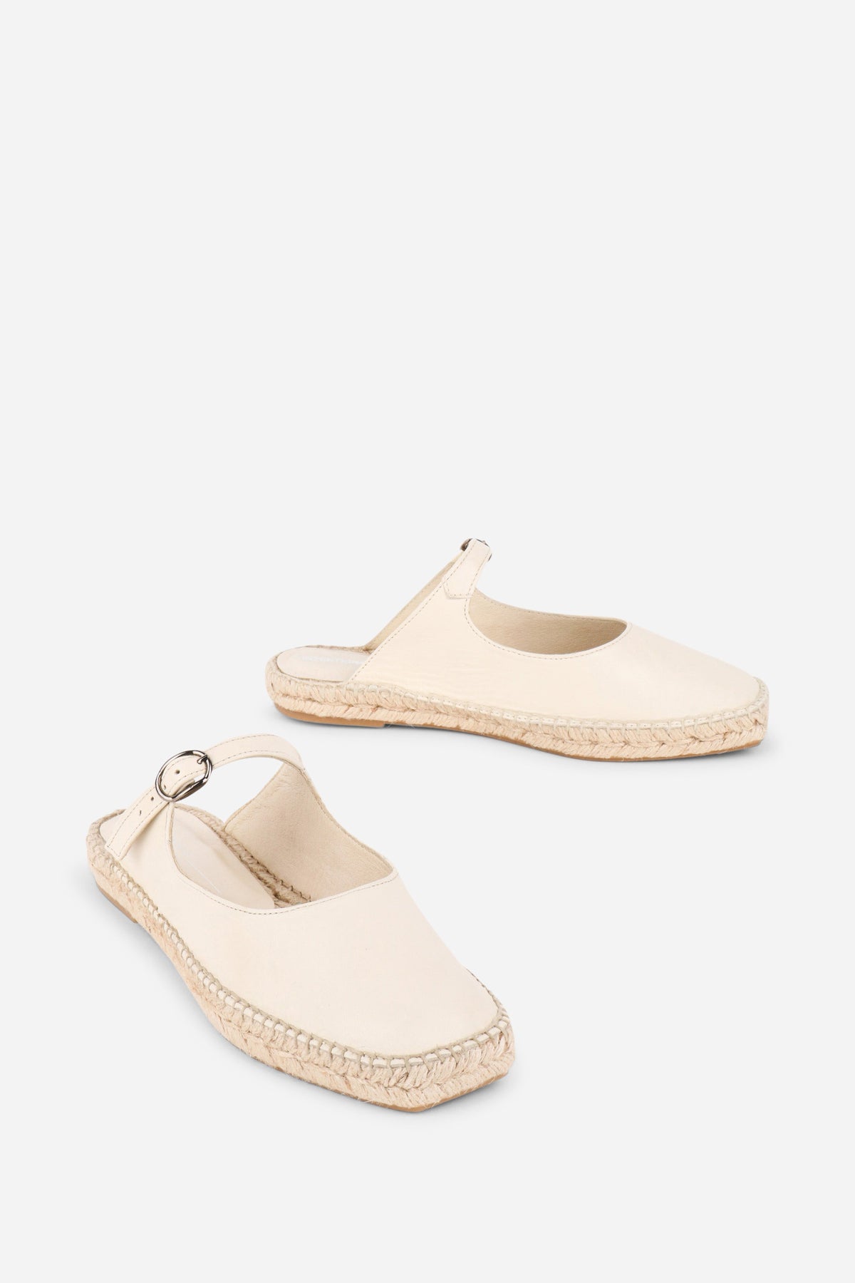Intentionally Blank - Reports Slip On Espadrille - CREAM LEATHER