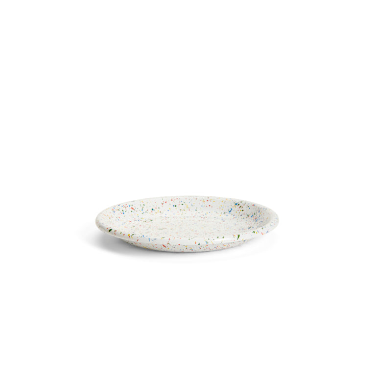 Crow Canyon Home - Rainbow Falls Coupe Salad Plate - White -