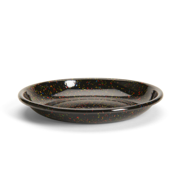 Crow Canyon Home - Rainbow Falls Coupe Dinner Plate, Black -