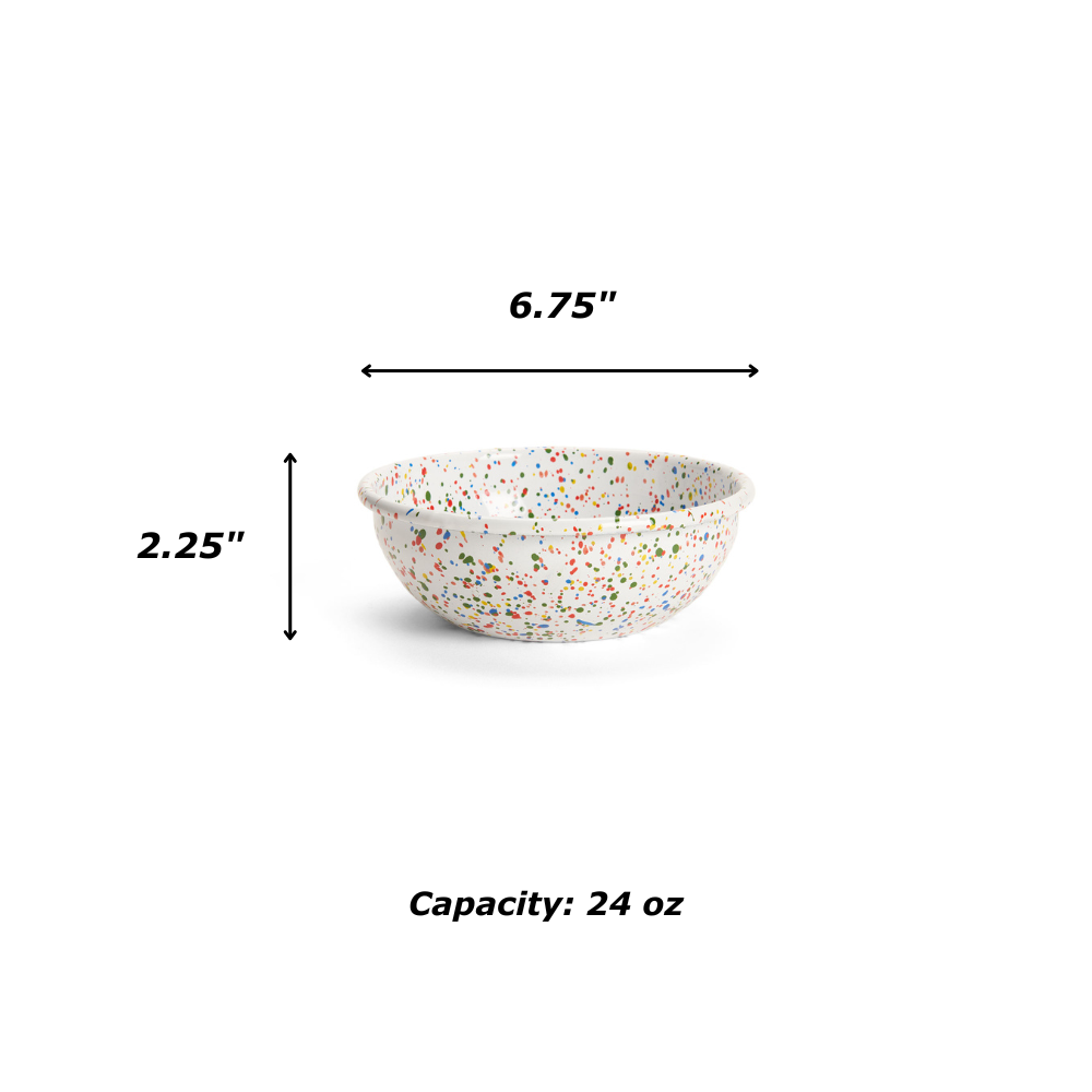 Crow Canyon Home - Rainbow Falls 24 oz Cereal Bowl, Black -