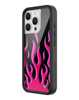 Wildflower iPhone case 16 Pro Flames Black Red Cute