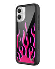 Wildflower iPhone case 16 Plus Flames Black Red Cute