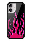 Wildflower iPhone case 17 Flames Black Red Cute