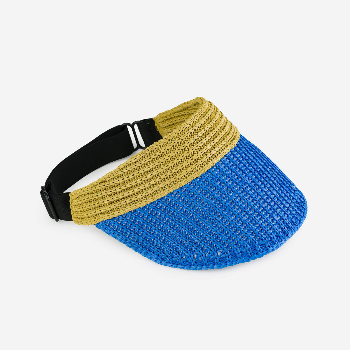 Verloop - Raffia Visor - Golden Olive Cobalt