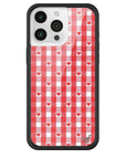 Wildflower - Gingham Hearts - Red iPhone Case - iPhone 15 Pro Max