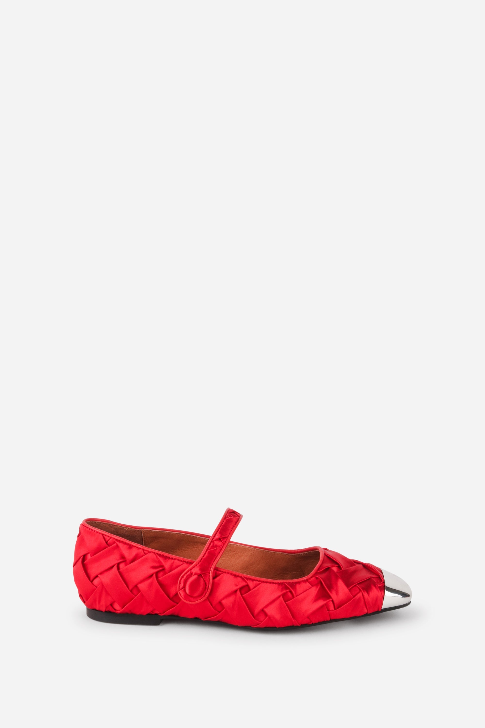 Intentionally Blank - Ribbons Satin Braided Mary Jane Flat -